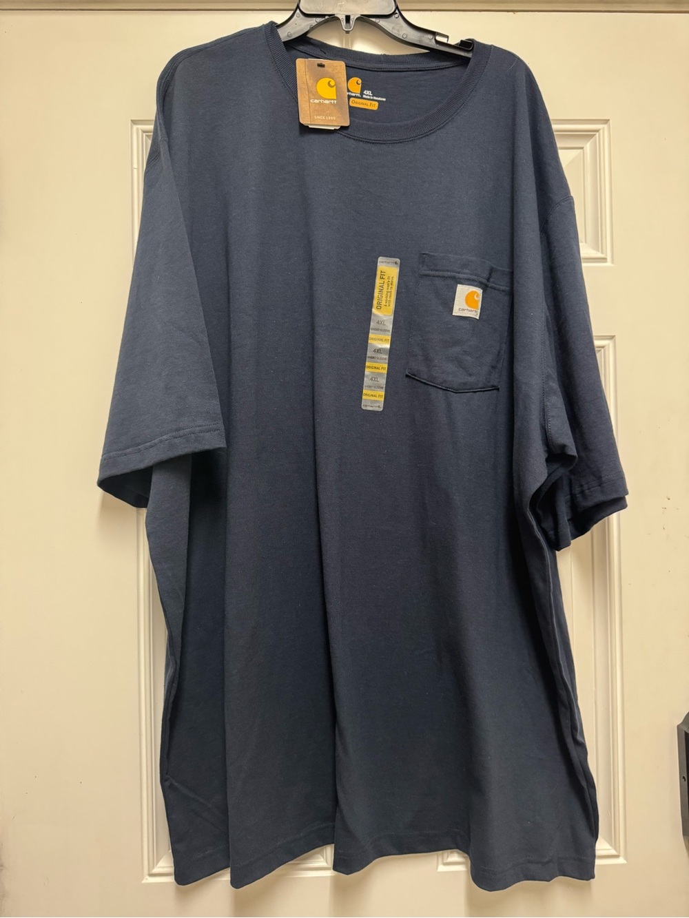 Carhartt Men’s Navy Short-Sleeve Pocket Tee